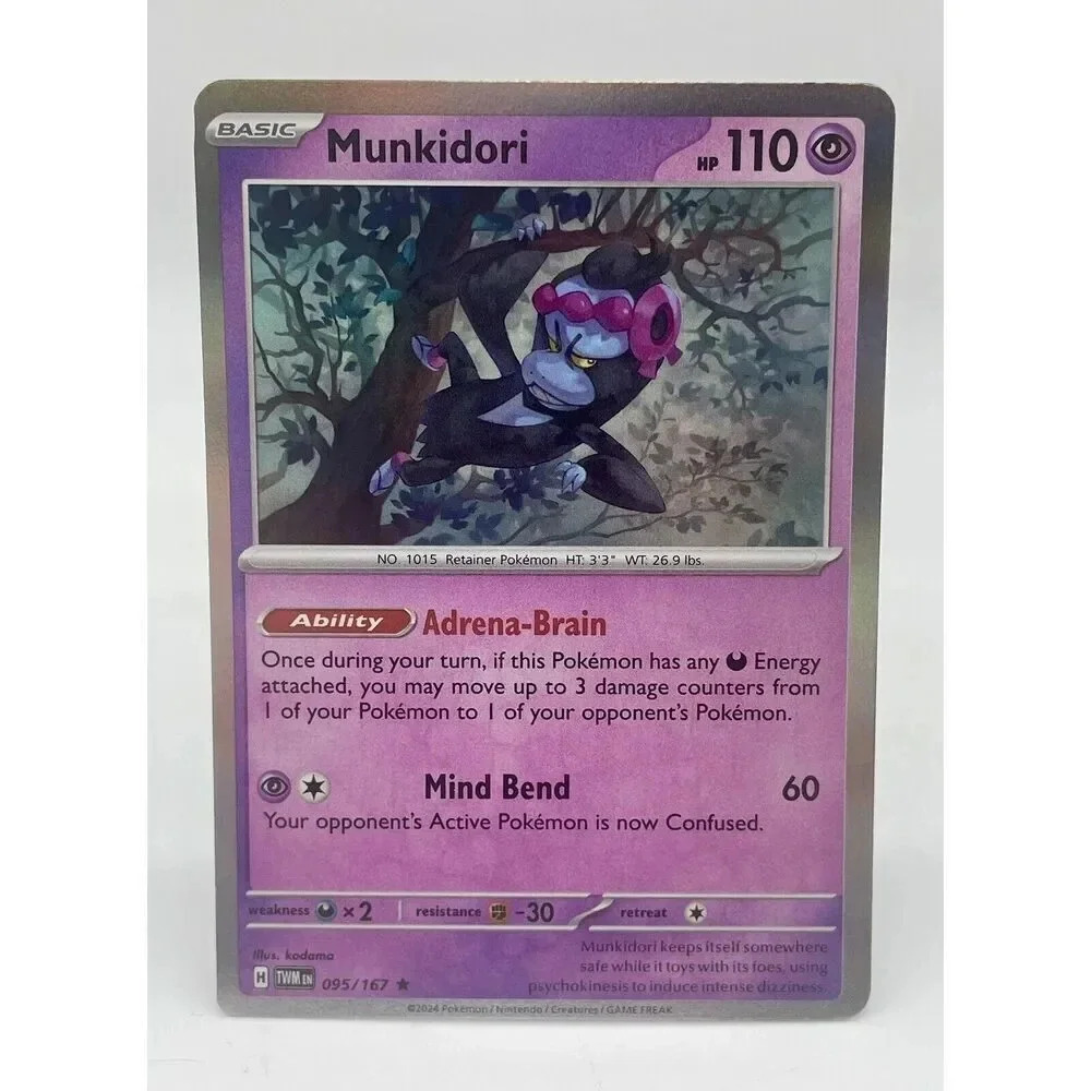 Munkidori 095/167 S & V Twilight Masquerade Pokemon TCG Holo Mint Unplayed
